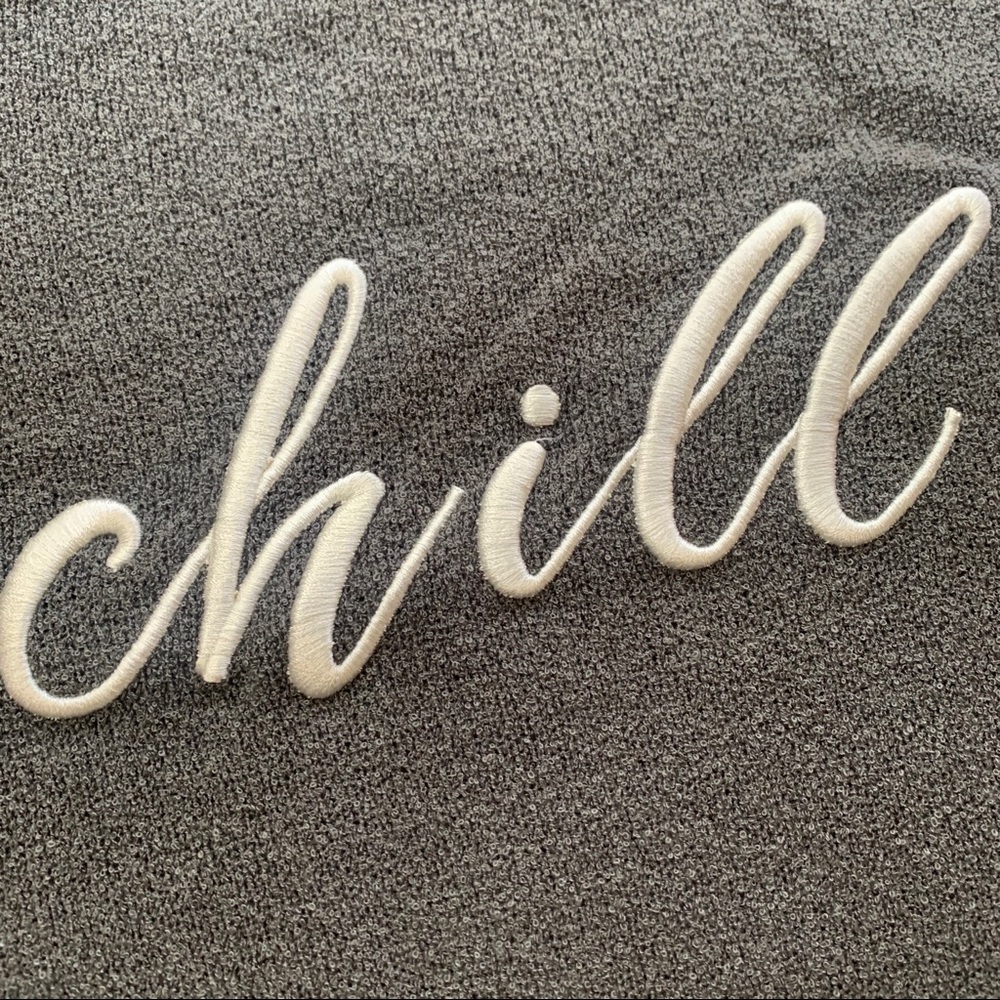 Chill embroidered boat neck cutout sweater - Picture 5 of 10